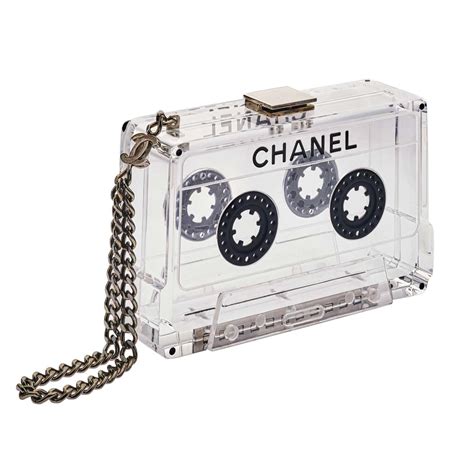 Collectible Chanel Cassette Tape Clutch For Sale at 1stDibs